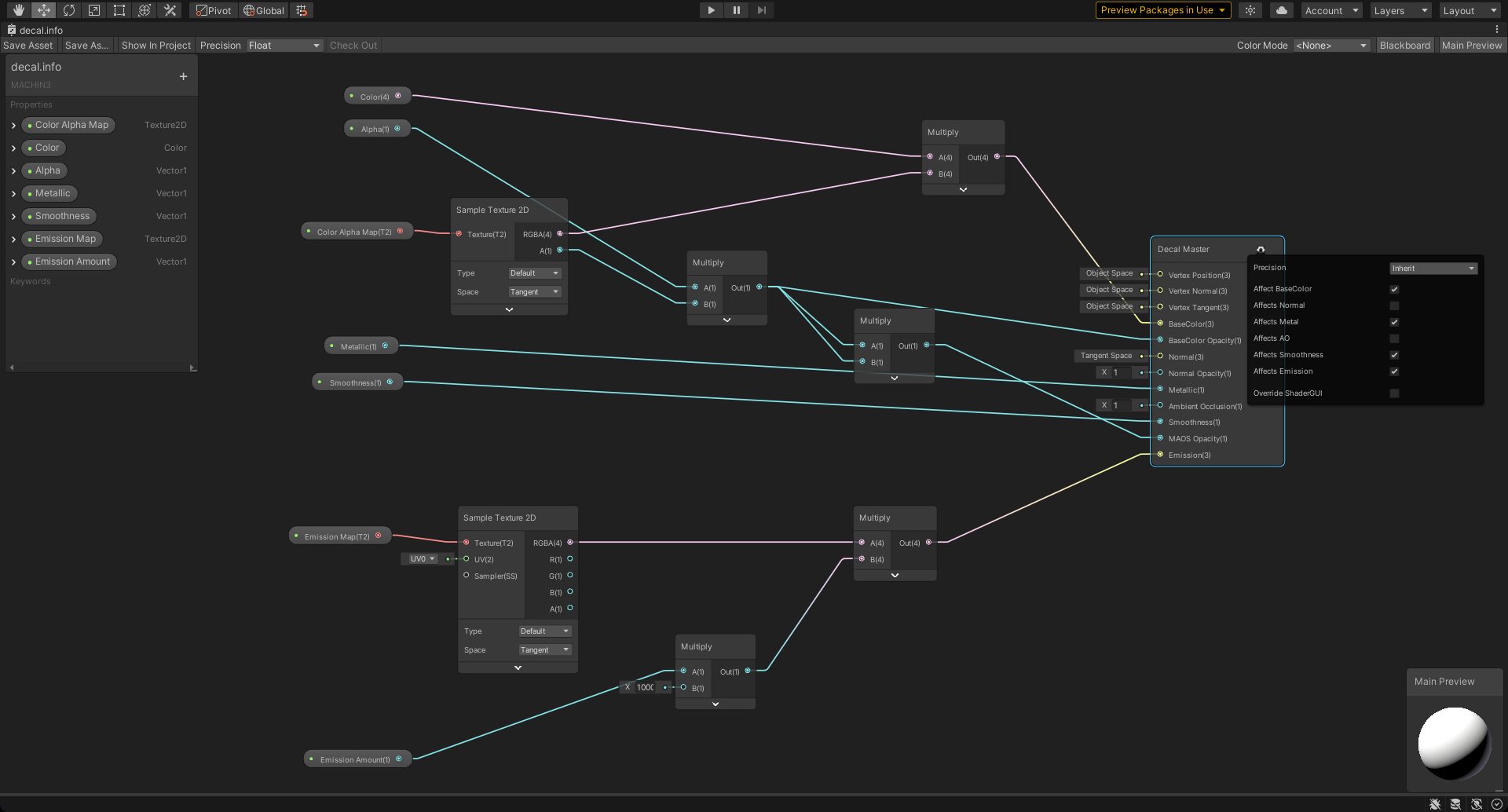 ShaderGraphInfoDecalShader