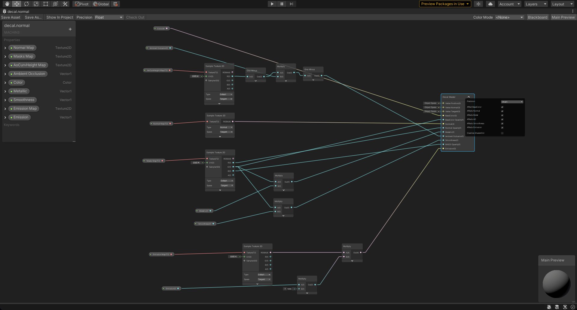 ShaderGraphNormalMappedDecalShader